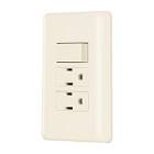 [VOL-26633] PLACA ARMADA INTERRUPTOR Y 2 CONTACTOS, MARFIL, BASIC