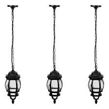 [VOL-47297] ARBOTANTE TIPO FAROL TRADICIONAL COLGANTE P/EXTERIOR, NEGRO