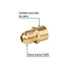 [FOS-47455] CONECTOR FLARE SOLDABLE DE LATÓN, 3/8' X 1/2', FOSET