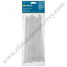 [VOL-47462] BOLSA CON 1000 CINCHOS PLÁSTICOS 40LB, 250X3.5 MM, NATURALES