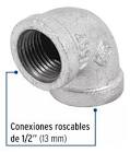 [FOS-47557] CODO 90° ACERO GALVANIZADO DE 1/2', FOSET